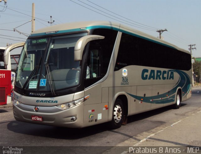 Viação Garcia 7636 na cidade de São Paulo, São Paulo, Brasil, por Cristiano Soares da Silva. Número da foto: #1561335.
