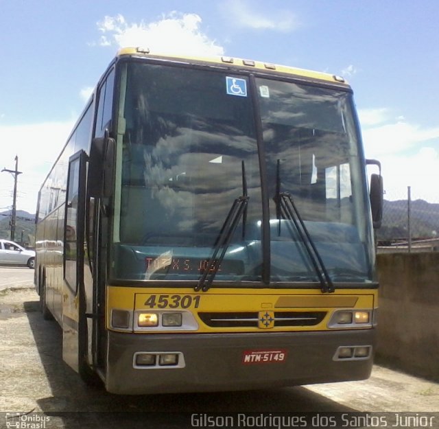 Viação Itapemirim 45301 na cidade de Caraguatatuba, São Paulo, Brasil, por Gilson Rodrigues dos Santos Junior. Número da foto: #1561077.