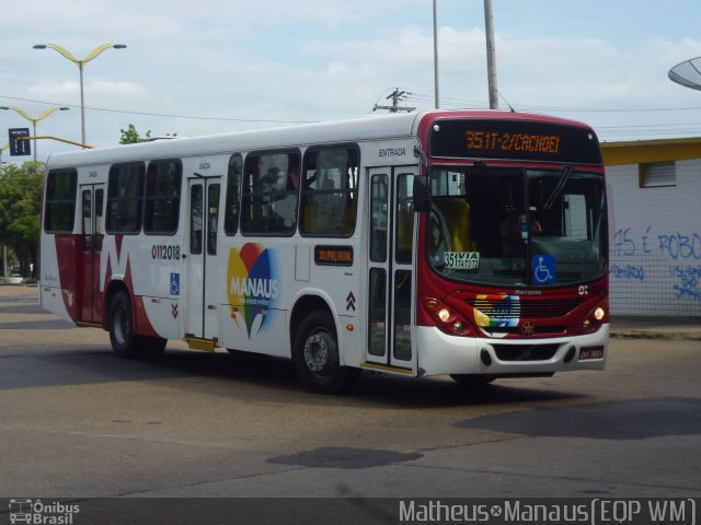 Rondônia Transportes 0112018 na cidade de Manaus, Amazonas, Brasil, por Vicente Pinto Moreira. ID da foto: 1560597.