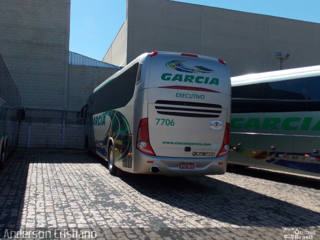 Viação Garcia 7706 na cidade de Ribeirão Preto, São Paulo, Brasil, por Anderson Cristiano . ID da foto: 1560259.