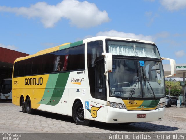 Empresa Gontijo de Transportes 11525 na cidade de João Monlevade, Minas Gerais, Brasil, por Antonio Carlos Fernandes. ID da foto: 1560545.