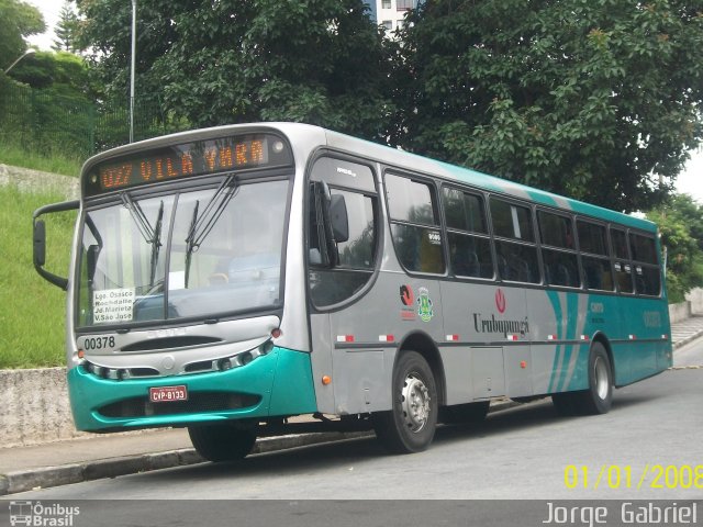Auto Viação Urubupungá 00378 na cidade de Osasco, São Paulo, Brasil, por Jorge  Gabriel. Número da foto: #1560923.