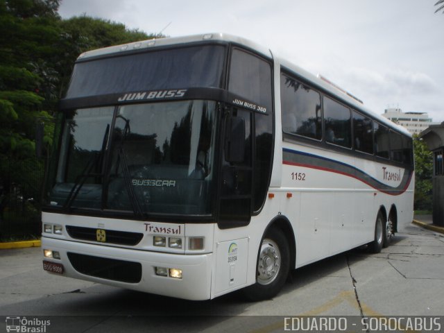 Transul Transportes Coletivos 1152 na cidade de São Paulo, São Paulo, Brasil, por EDUARDO - SOROCABUS. ID da foto: 1561464.