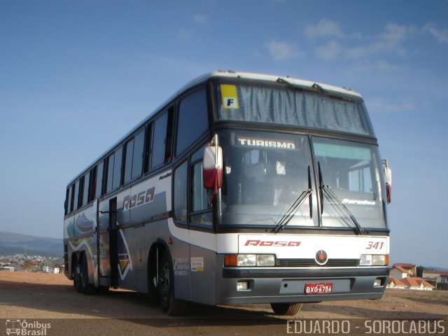 Rosa Turismo 341 na cidade de Sorocaba, São Paulo, Brasil, por EDUARDO - SOROCABUS. Número da foto: #1561460.