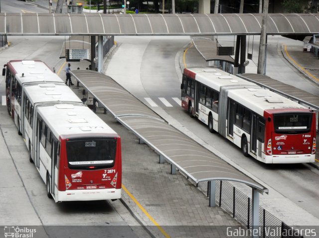 Viação Campo Belo 7 2871 na cidade de São Paulo, São Paulo, Brasil, por Gabriel Valladares. Número da foto: #1562431.