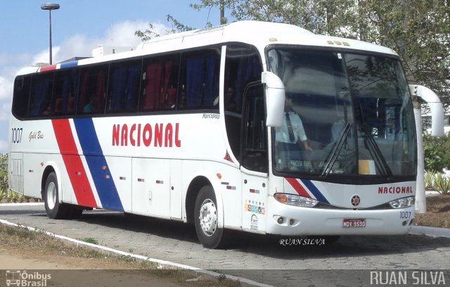 Expresso Nacional de Luxo 1007 na cidade de Campina Grande, Paraíba, Brasil, por Ruan Silva. Número da foto: #1562617.