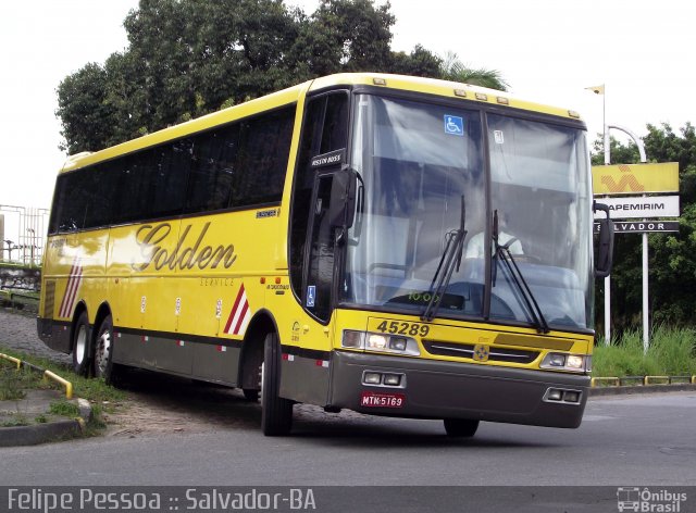 Viação Itapemirim 45289 na cidade de Salvador, Bahia, Brasil, por Felipe Pessoa de Albuquerque. Número da foto: #1563570.
