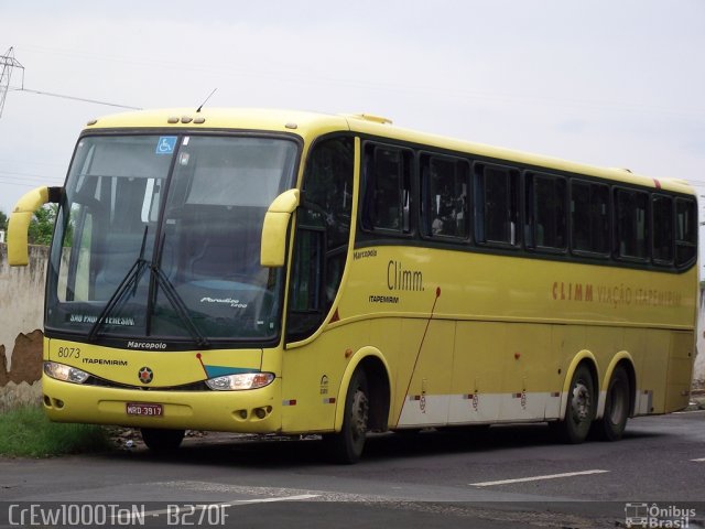 Viação Itapemirim 8073 na cidade de Teresina, Piauí, Brasil, por Clemilton Rodrigues . ID da foto: 1566536.