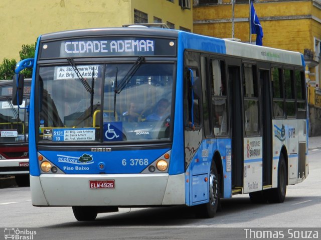 Viação Paratodos > São Jorge > Metropolitana São Paulo > Mobibrasil 6 3768 na cidade de São Paulo, São Paulo, Brasil, por Thomas Souza da Silva. Número da foto: #1567011.