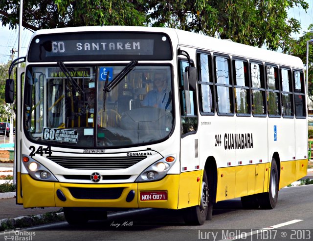 Transportes Guanabara 244 na cidade de Natal, Rio Grande do Norte, Brasil, por Iury  Mello. ID da foto: 1566125.