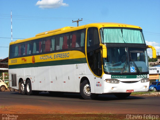 Nacional Expresso 36309 na cidade de Foz do Iguaçu, Paraná, Brasil, por Otavio Felipe Balbinot. ID da foto: 1566559.