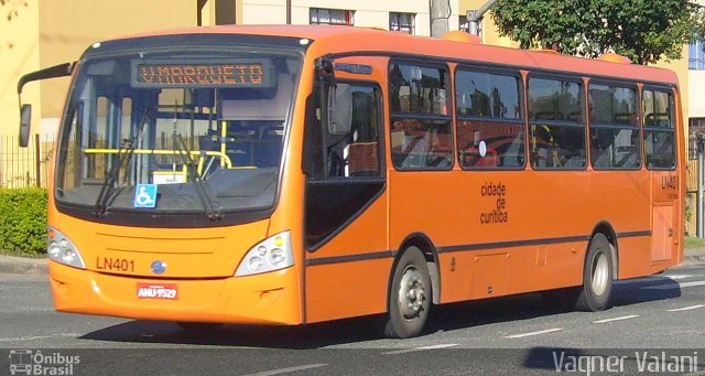 Auto Viação Curitiba LN401 na cidade de Curitiba, Paraná, Brasil, por Vagner Valani. ID da foto: 1567117.