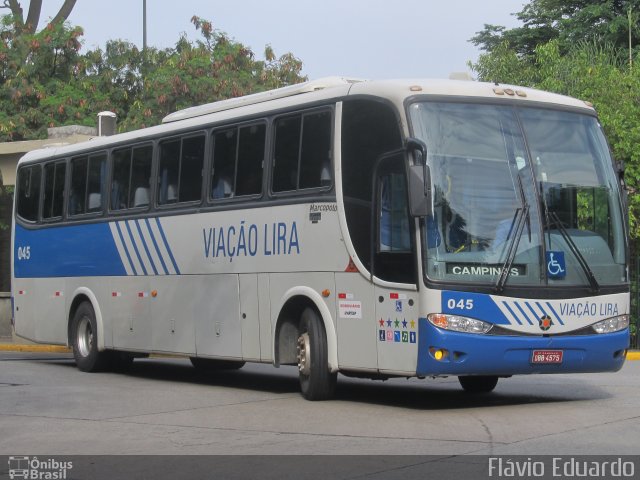 Viação Lira 045 na cidade de São Paulo, São Paulo, Brasil, por Rafael Castro Fontenele. Número da foto: #1567006.