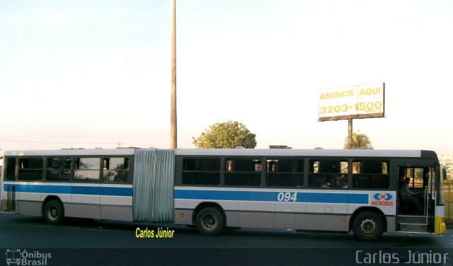 Metrobus 094 na cidade de Goiânia, Goiás, Brasil, por Carlos Júnior. ID da foto: 1565596.