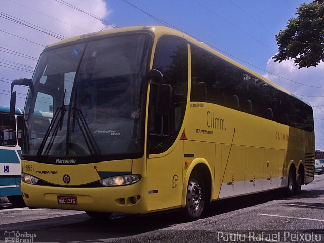 Viação Itapemirim 8851 na cidade de São José dos Campos, São Paulo, Brasil, por Paulo Rafael Peixoto. Número da foto: #1566159.