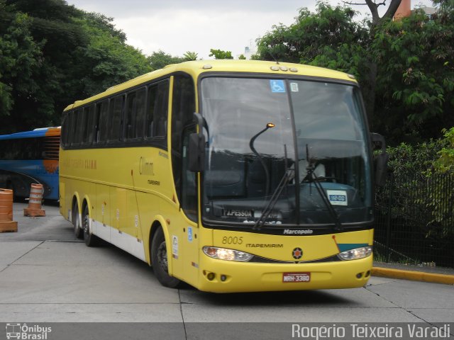 Viação Itapemirim 8005 na cidade de São Paulo, São Paulo, Brasil, por Rogério Teixeira Varadi. ID da foto: 1565209.