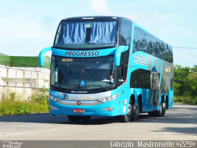 Auto Viação Progresso 6241 na cidade de Recife, Pernambuco, Brasil, por Fabrizio  Mastronelle. Número da foto: #1567130.