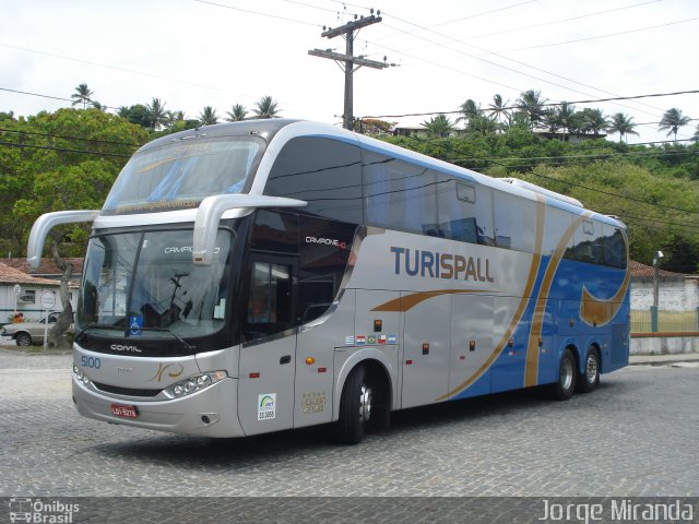 Turispall Transporte e Turismo 5100 na cidade de Porto Seguro, Bahia, Brasil, por Jorge Miranda. ID da foto: 1566228.