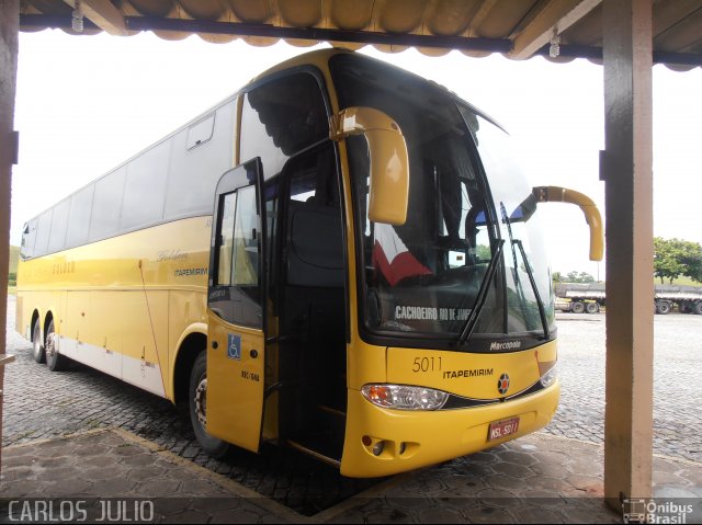 Viação Itapemirim 5011 na cidade de Casimiro de Abreu, Rio de Janeiro, Brasil, por Carlos Julio. Número da foto: #1566860.