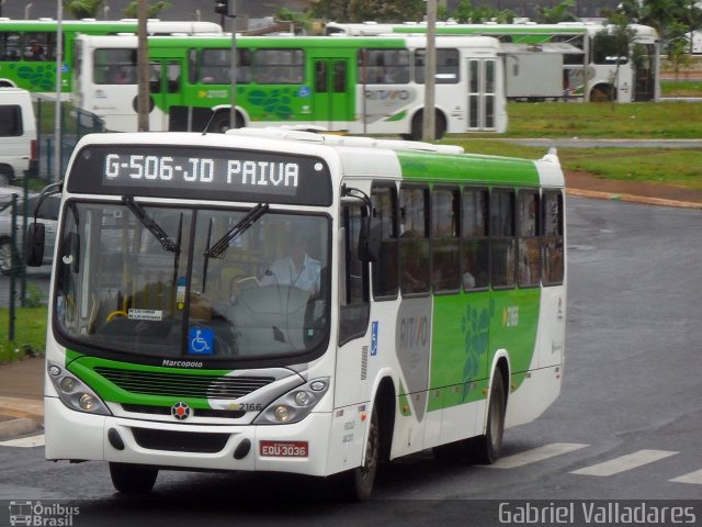 Rápido D´Oeste 2166 na cidade de Ribeirão Preto, São Paulo, Brasil, por Gabriel Valladares. Número da foto: #1566639.