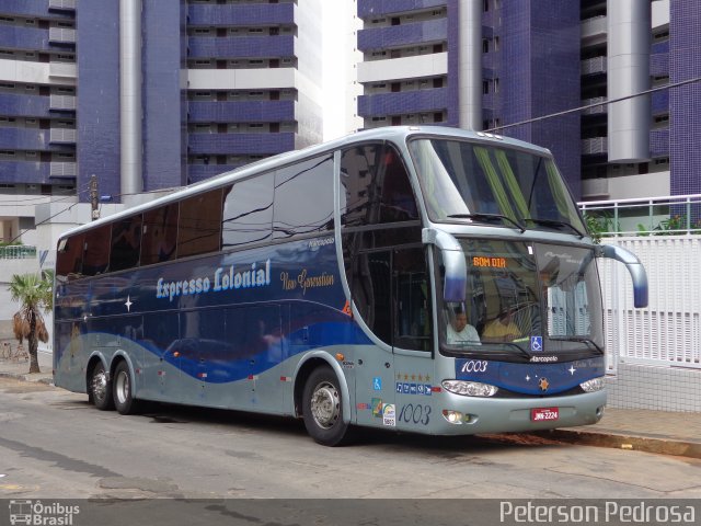 Expresso Colonial 1003 na cidade de Fortaleza, Ceará, Brasil, por Peterson Pedrosa. Número da foto: #1569009.