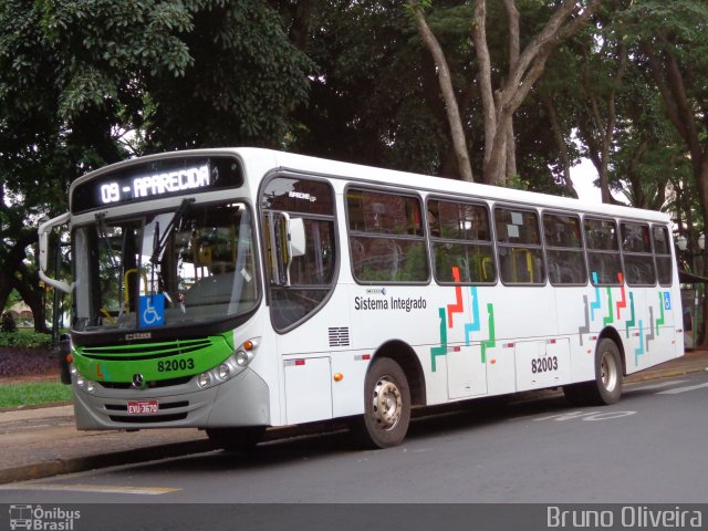 Viação Piracema de Transportes 82003 na cidade de Jaboticabal, São Paulo, Brasil, por Bruno Oliveira. Número da foto: #1567328.