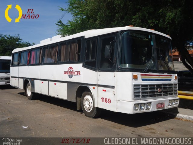 Ônibus Particulares 1189 na cidade de Aracaju, Sergipe, Brasil, por Gledson Santos Freitas. ID da foto: 1569130.