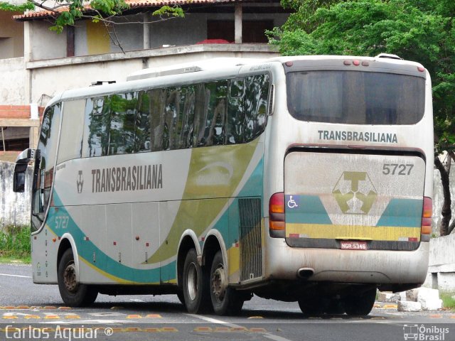 Transbrasiliana Transportes e Turismo 5727 na cidade de Teresina, Piauí, Brasil, por Carlos Aguiar ®. ID da foto: 1569078.