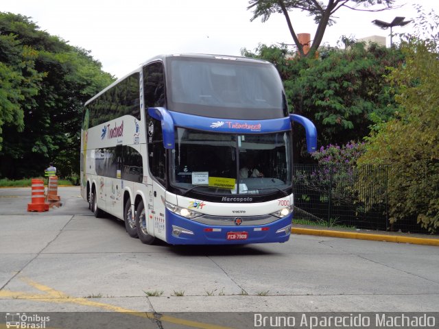 Transbrasil Turismo 7000 na cidade de São Paulo, São Paulo, Brasil, por Bruno Aparecido Machado. Número da foto: #1567679.