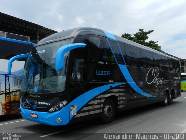 Empresa de Ônibus Nossa Senhora da Penha 52009 na cidade de Rio de Janeiro, Rio de Janeiro, Brasil, por Alexandre  Magnus. Número da foto: #1569418.