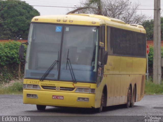 Viação Itapemirim 45285 na cidade de Anápolis, Goiás, Brasil, por Edden Brito. Número da foto: #1568805.