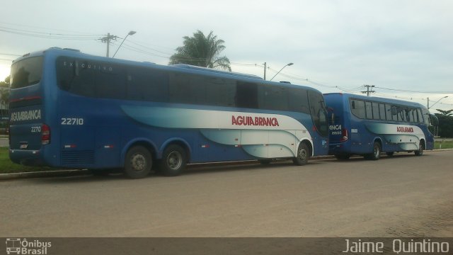 Viação Águia Branca 22710 na cidade de Governador Valadares, Minas Gerais, Brasil, por Jaime  Quintino. ID da foto: 1567306.