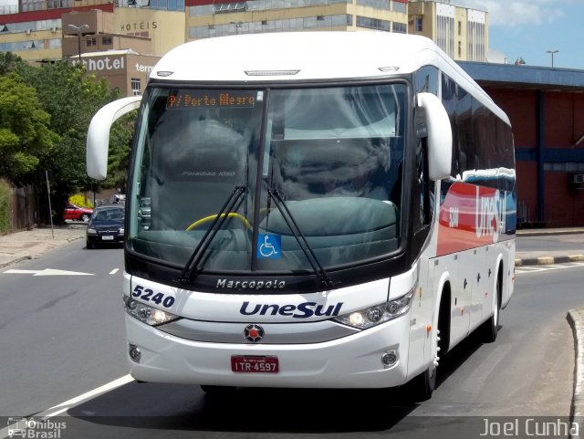 Unesul de Transportes 5240 na cidade de Porto Alegre, Rio Grande do Sul, Brasil, por Joel Cunha. ID da foto: 1569328.