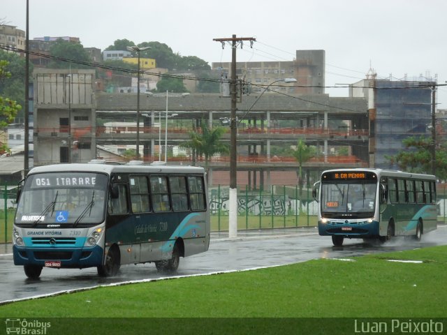 Viação Grande Vitória 7310 na cidade de Vitória, Espírito Santo, Brasil, por Luan Peixoto. ID da foto: 1567804.