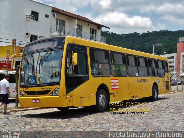 Coletivo Rodovel 2147 na cidade de Blumenau, Santa Catarina, Brasil, por Paulo Gustavo. Número da foto: #1567334.