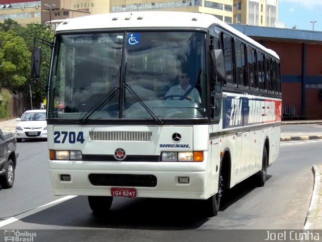 Unesul de Transportes 2704 na cidade de Porto Alegre, Rio Grande do Sul, Brasil, por Joel Cunha. ID da foto: 1569226.