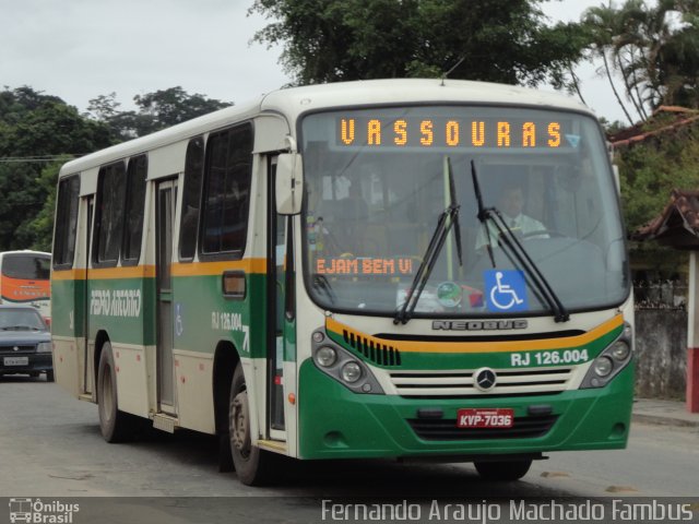 Empresa de Ônibus e Turismo Pedro Antônio RJ 126.004 na cidade de Paty do Alferes, Rio de Janeiro, Brasil, por Fernando Araujo Machado Fambus. Número da foto: #1569413.