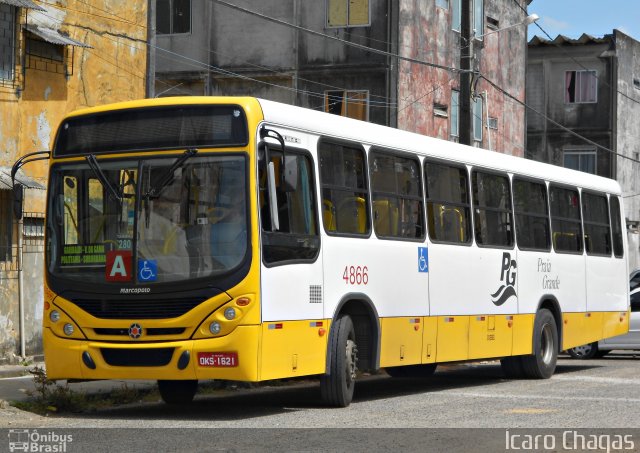 Praia Grande Transportes 4866 na cidade de Salvador, Bahia, Brasil, por Ícaro Chagas. Número da foto: #1569137.