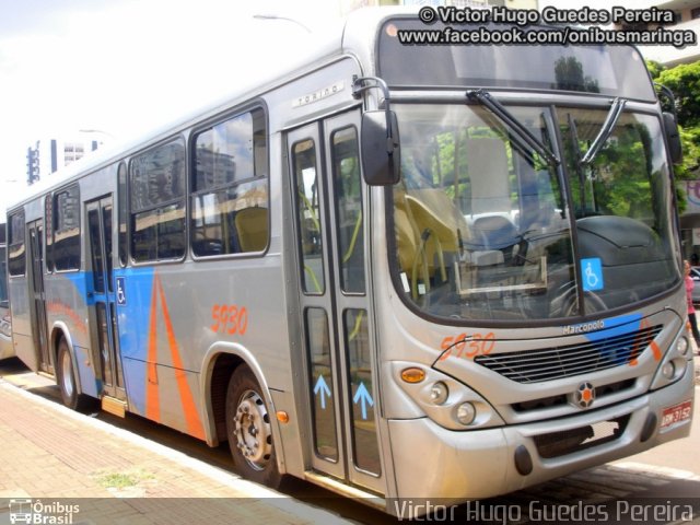TCCC - Transporte Coletivo Cidade Canção 5930 na cidade de Maringá, Paraná, Brasil, por Victor Hugo Guedes Pereira. Número da foto: #1567440.