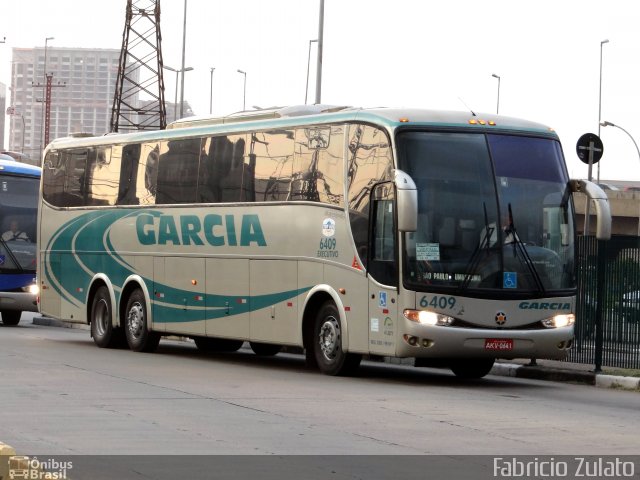 Viação Garcia 6409 na cidade de São Paulo, São Paulo, Brasil, por Fabricio do Nascimento Zulato. ID da foto: 1570876.