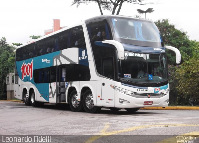 Auto Viação 1001 RJ 108.591 na cidade de São Paulo, São Paulo, Brasil, por Leonardo Fidelli. Número da foto: #1570809.