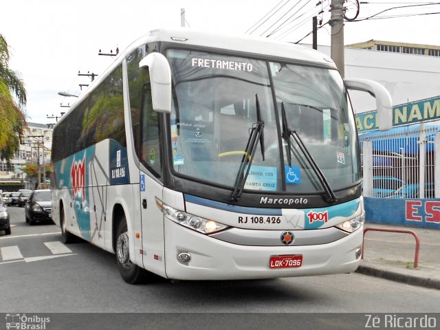 Auto Viação 1001 RJ 108.426 na cidade de Rio de Janeiro, Rio de Janeiro, Brasil, por Zé Ricardo Reis. ID da foto: 1570206.