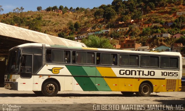 Empresa Gontijo de Transportes 10155 na cidade de Mantena, Minas Gerais, Brasil, por Gilberto Martins. ID da foto: 1570847.