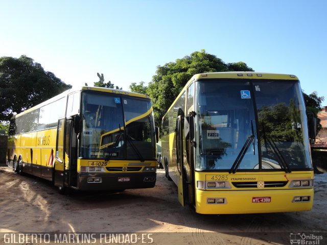 Viação Itapemirim 44025 na cidade de Fundão, Espírito Santo, Brasil, por Gilberto Martins. Número da foto: #1570839.