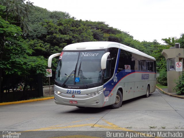 Viação Nasser 223115 na cidade de São Paulo, São Paulo, Brasil, por Bruno Aparecido Machado. Número da foto: #1570266.