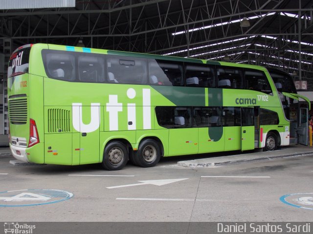 UTIL - União Transporte Interestadual de Luxo 17102 na cidade de Praia Grande, São Paulo, Brasil, por Daniel Santos Sardi. Número da foto: #1571633.