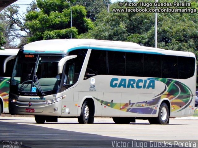 Viação Garcia 7486 na cidade de Maringá, Paraná, Brasil, por Victor Hugo Guedes Pereira. Número da foto: #1571838.