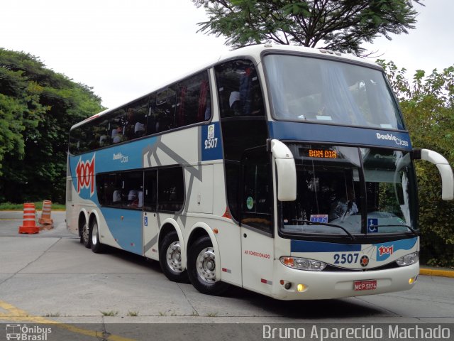 Auto Viação 1001 2507 na cidade de São Paulo, São Paulo, Brasil, por Bruno Aparecido Machado. Número da foto: #1570269.