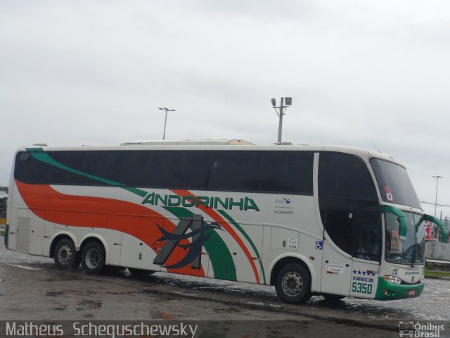 Empresa de Transportes Andorinha 5350 na cidade de Santos, São Paulo, Brasil, por Matheus  Scheguschewsky. Número da foto: #1570646.