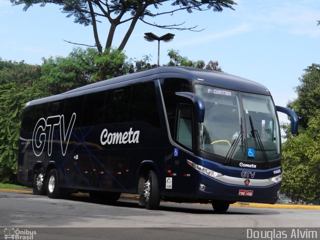 Viação Cometa 11400 na cidade de São Paulo, São Paulo, Brasil, por Douglas Alvim. Número da foto: #1571781.